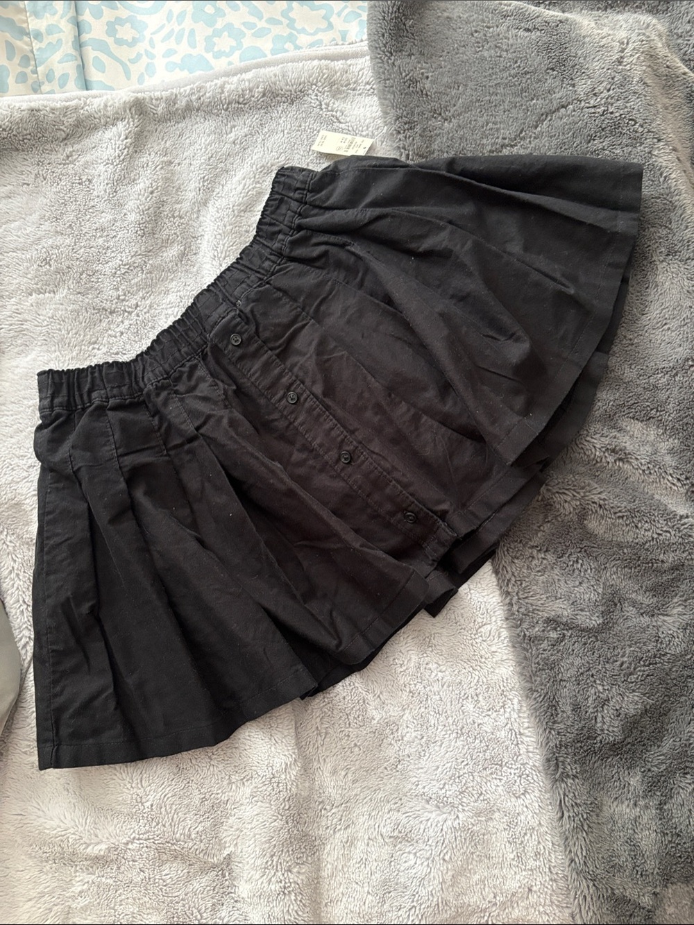 NWT aerie OFFLINE Black Pleated Skirt with Built In Shorts Size M